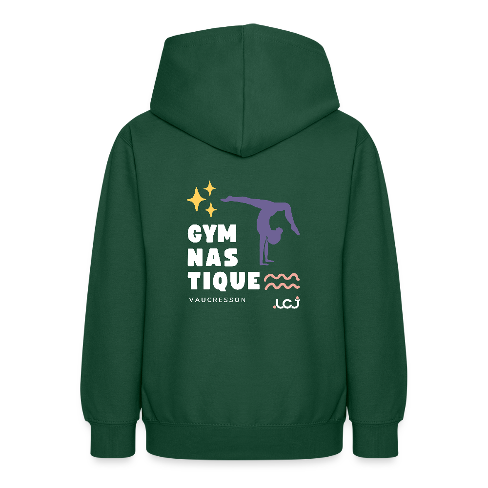 Sweat à capuche Gym - Ado - vert bouteille