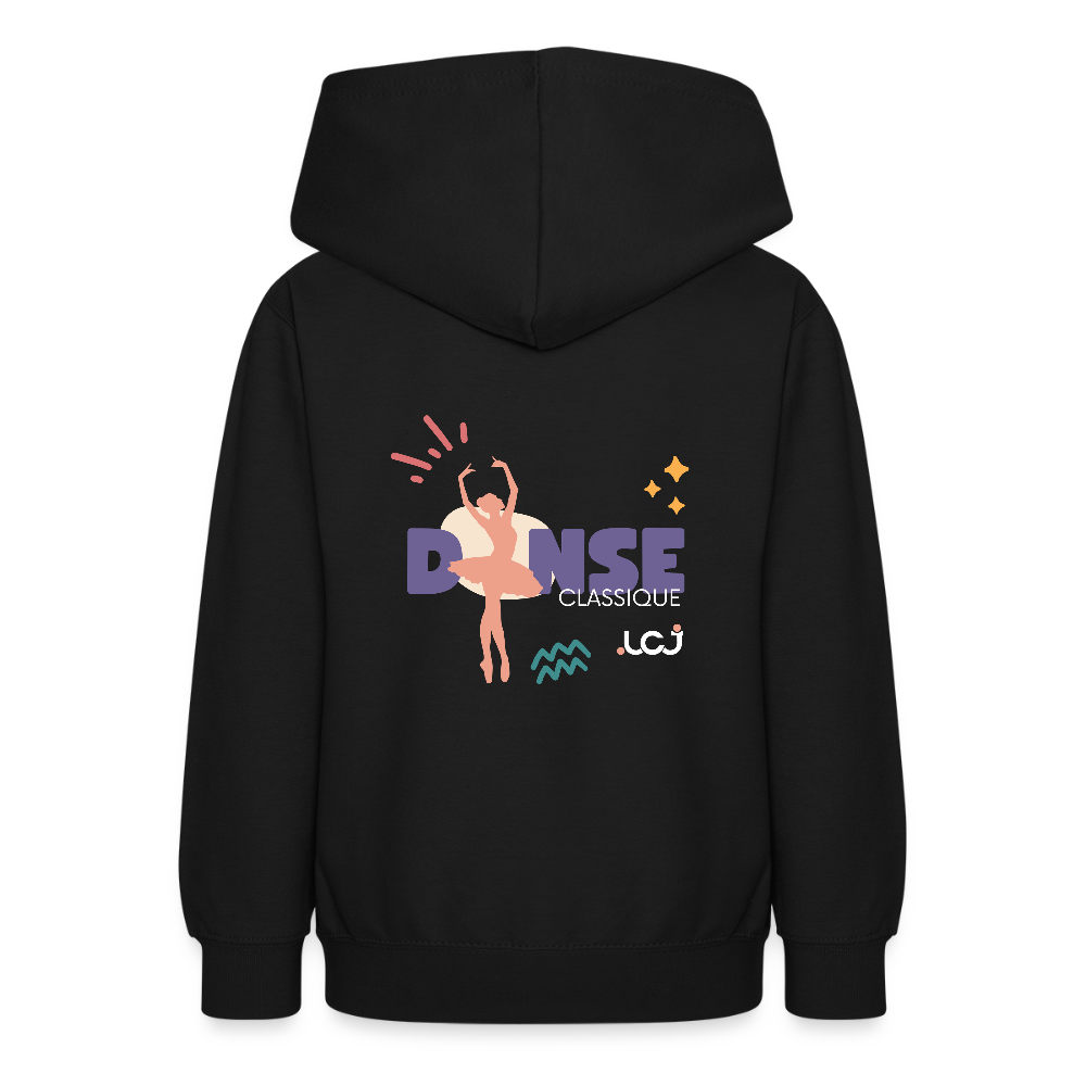 Sweat à capuche Danse Classique - Ado - noir