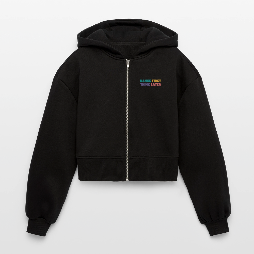 Veste à capuche courte oversize Danse - Femme - noir
