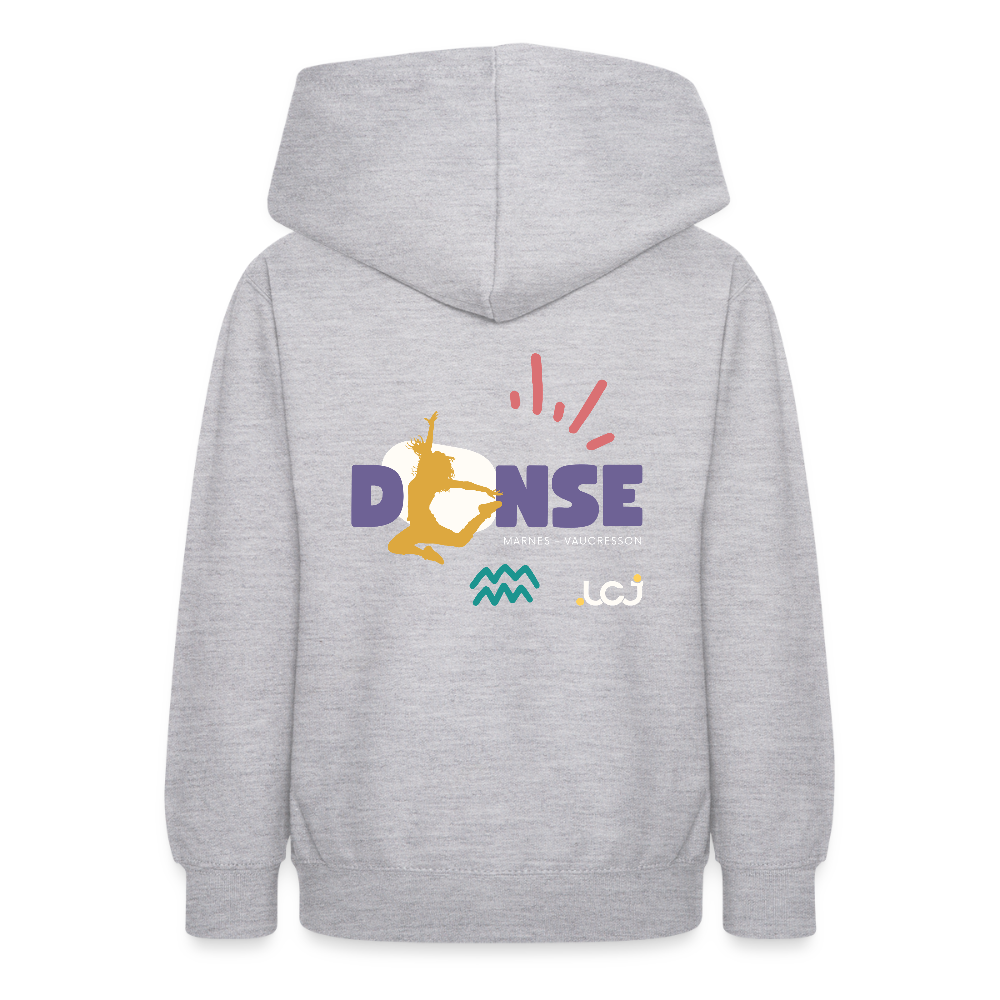 Sweat à capuche Danse - Ado - gris clair chiné