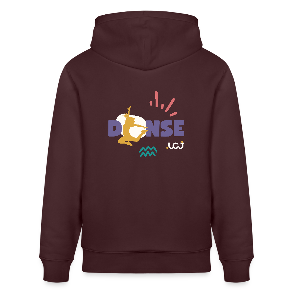 Sweat à capuche bio Danse - Femme - maroon