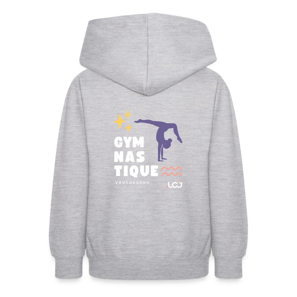 Sweat à capuche Gym - Ado - gris clair chiné