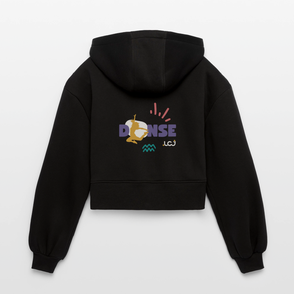 Veste à capuche courte oversize Danse -  Femme - noir