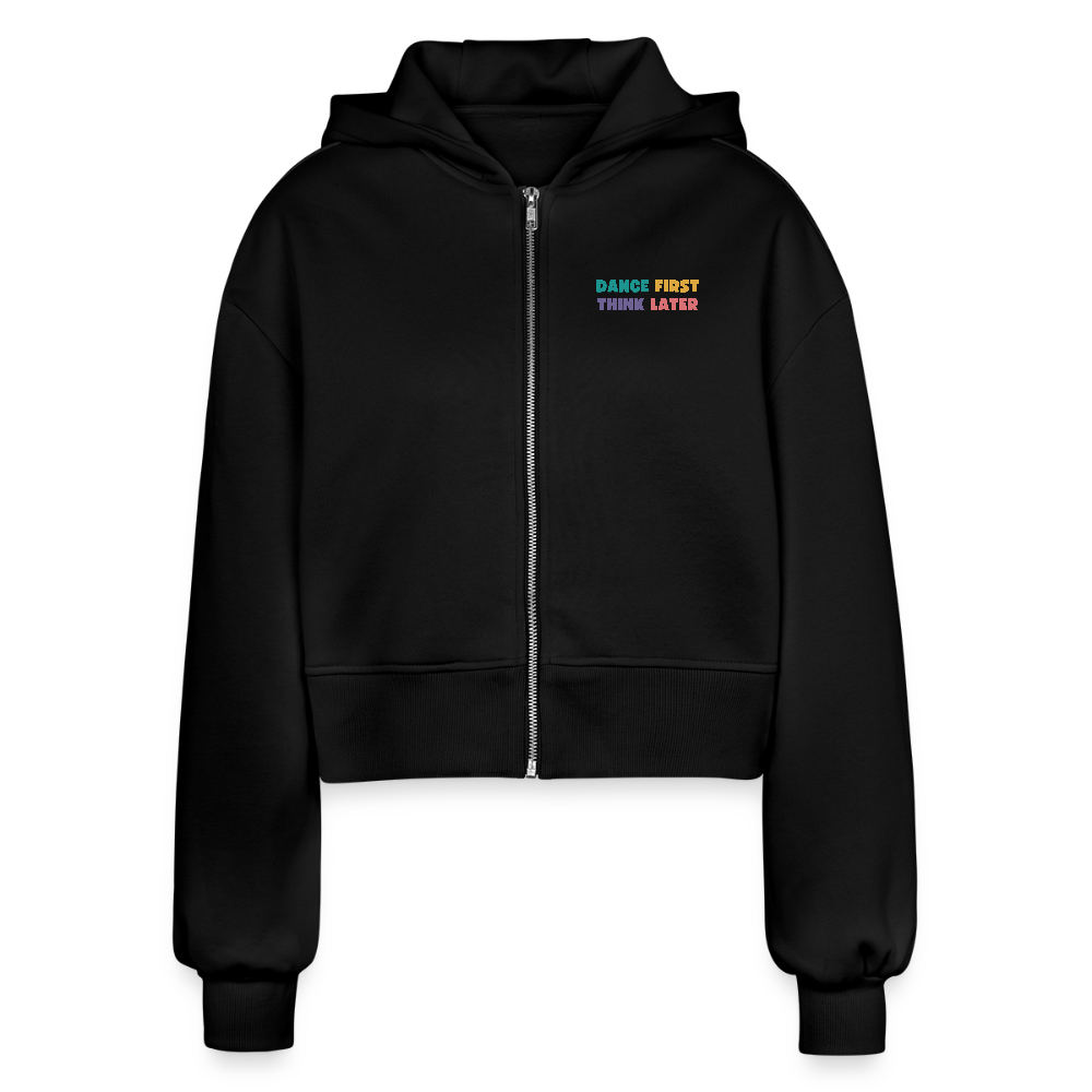 Veste à capuche courte oversize Danse -  Femme - noir