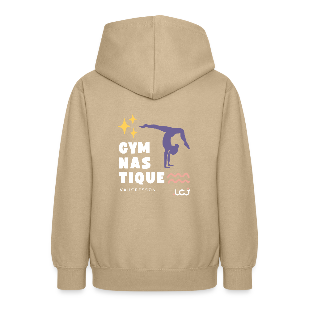 Sweat à capuche Gym - Ado - jaune sable