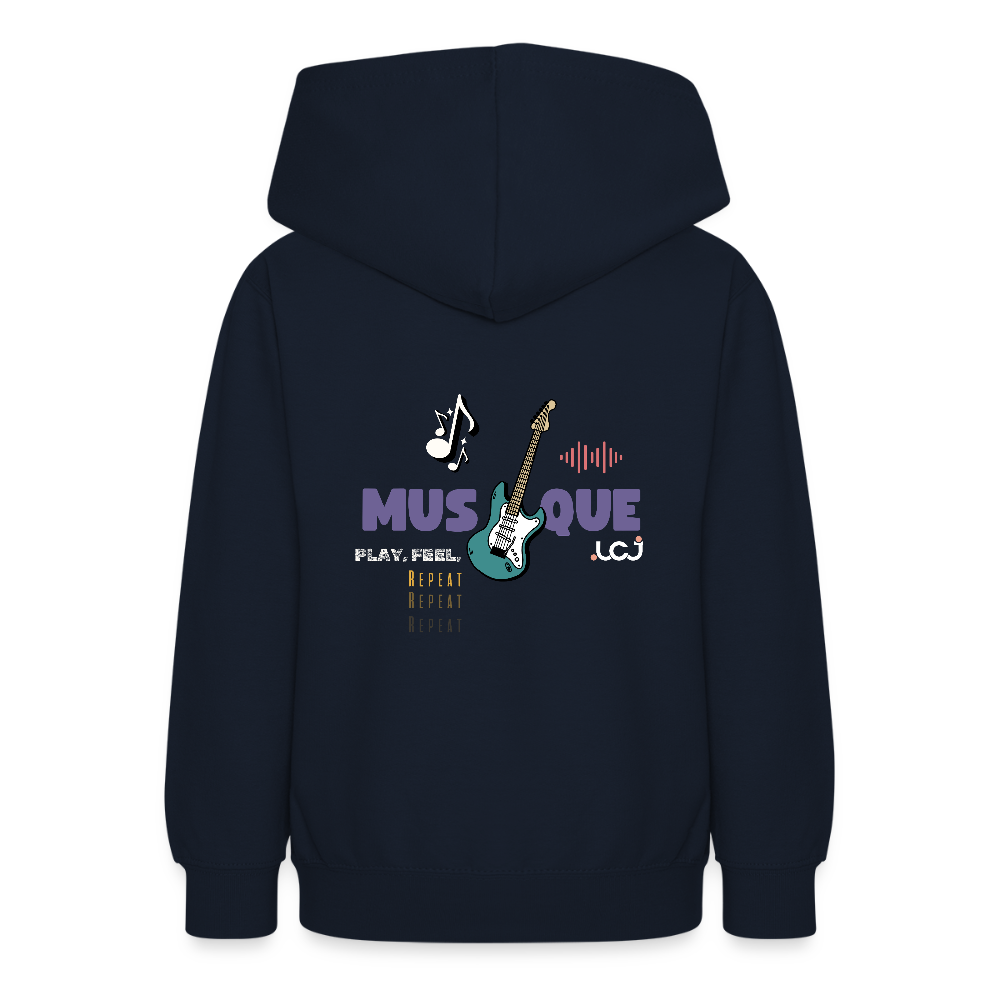 Sweat à capuche Musique - Enfant / Ado - marine