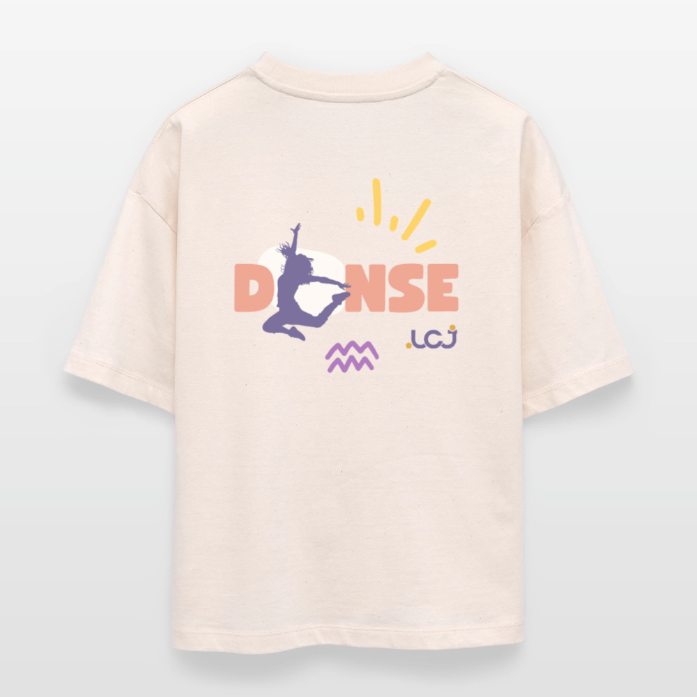 T-shirt bio Danse Femme - blanc gris