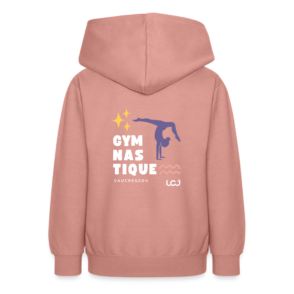 Sweat à capuche Gym - Ado - rose poudré
