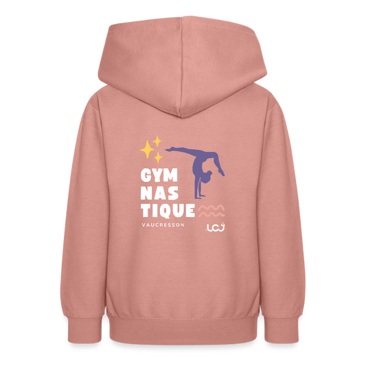 Sweat à capuche Gym - Ado - rose poudré