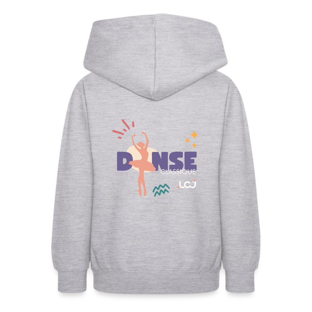 Sweat à capuche Danse Classique - Ado - gris clair chiné