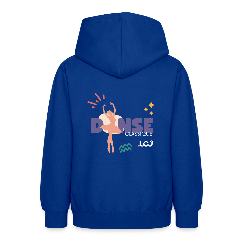 Sweat à capuche Danse Classique - Ado - bleu royal