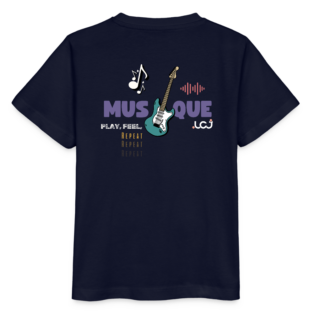T-shirt bio Musique Enfant - marine