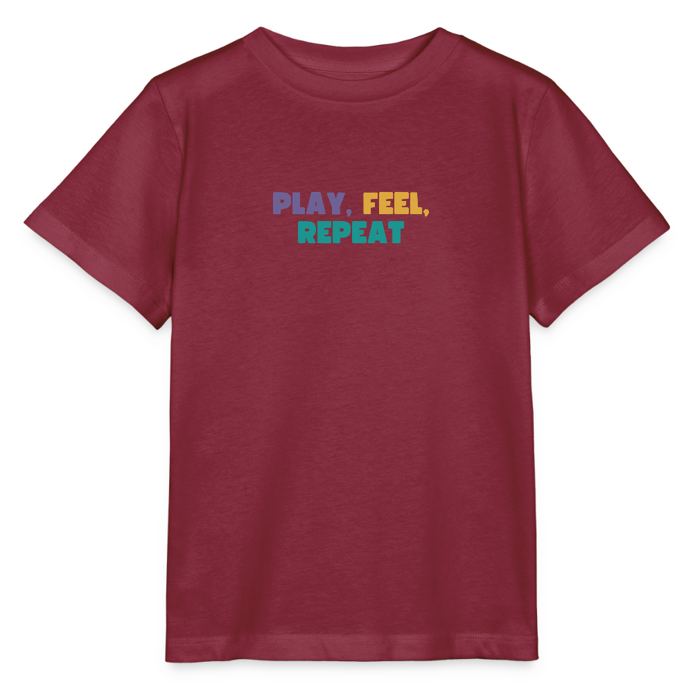 T-shirt bio Musique Enfant - bordeaux