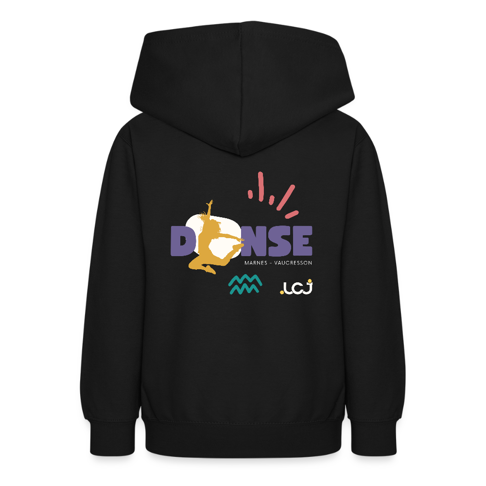 Sweat à capuche Danse - Ado - noir